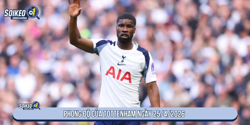Soi Kèo Wolves Vs Tottenham 21:00 Ngày 25/4/2026 Premier League Phong độ của Tottenham ngày 25/4/2026